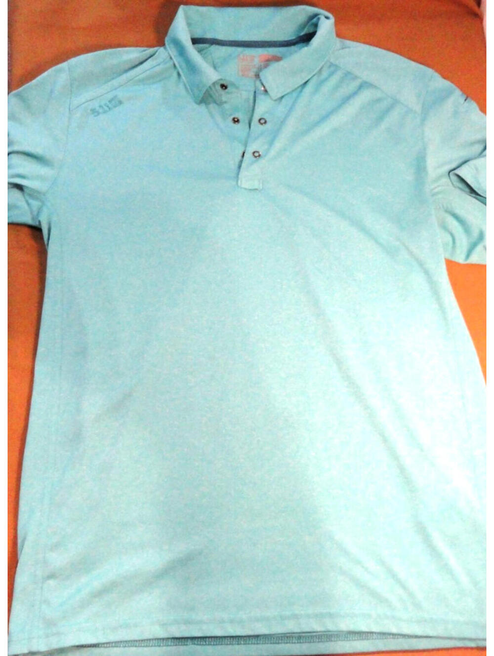 511 5.11 TACTICAL  SHORT SLEEVE TEAL TURQUOISE POLO SHIRT SIZE MEDIUM